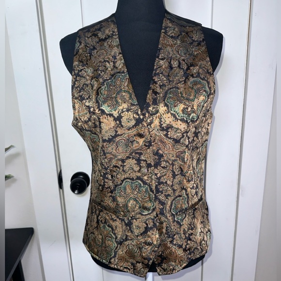 VINTAGE Rafaella Paisley Women's Vest - Picture 1 of 9